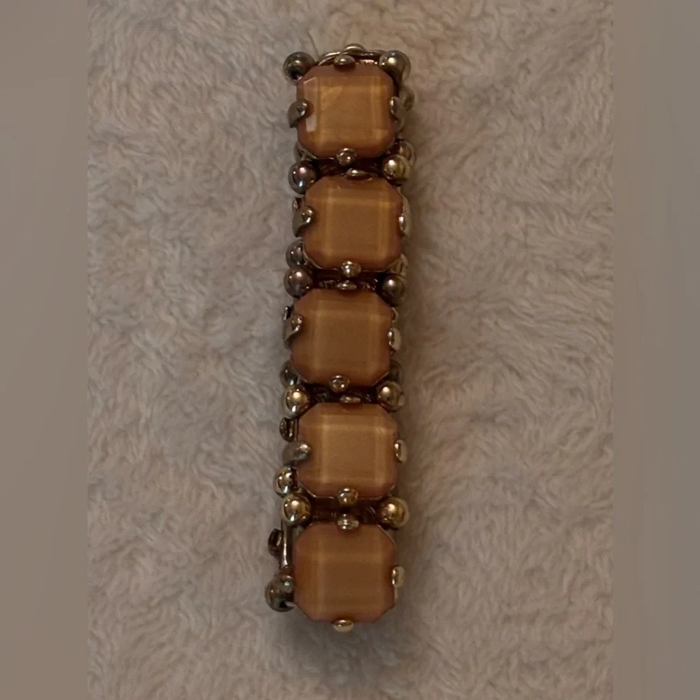 Elegant Antiqued Gold and Brown Bracelet